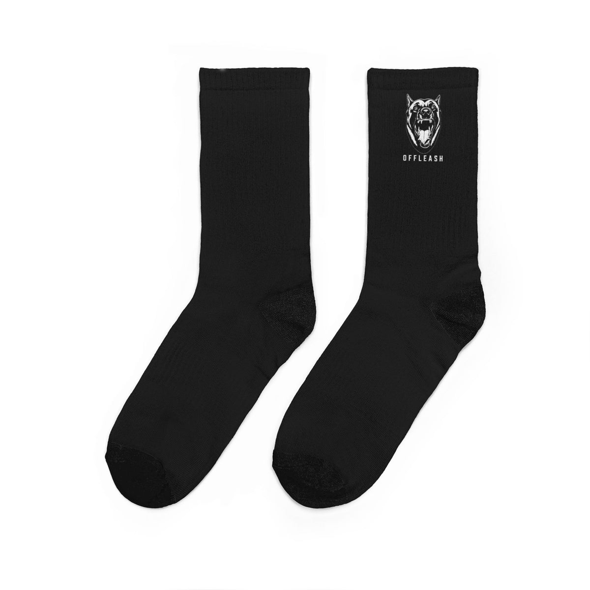 OFFLEASH Black Crew Socks