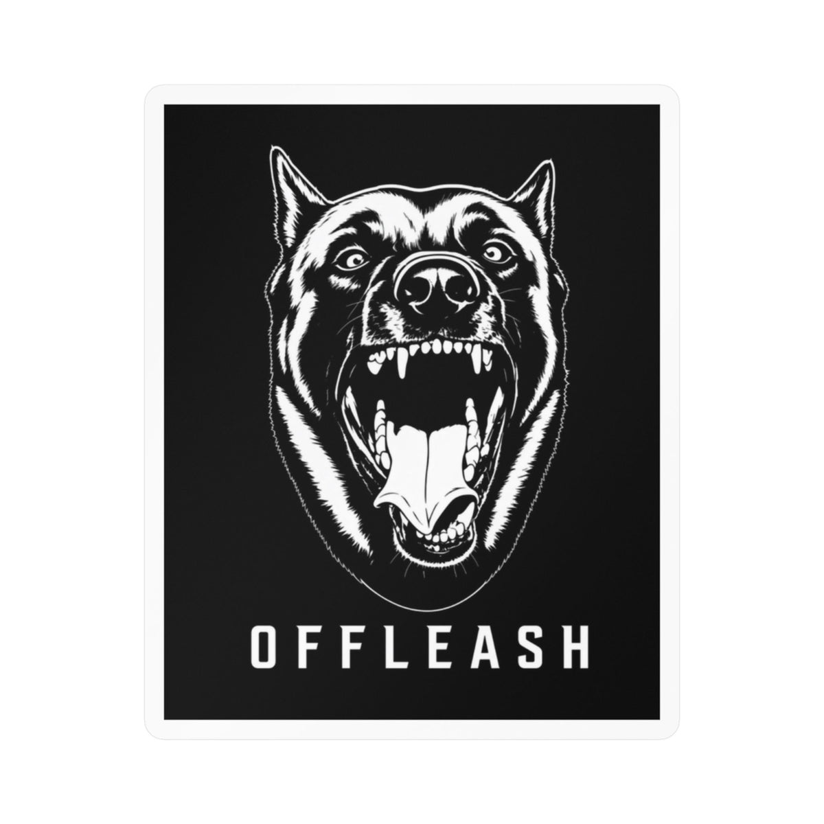 OFFLEASH Official Logo Sticker 3"x4"