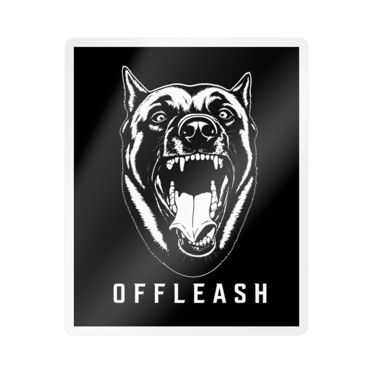 OFFLEASH Official Logo Sticker 3"x4"