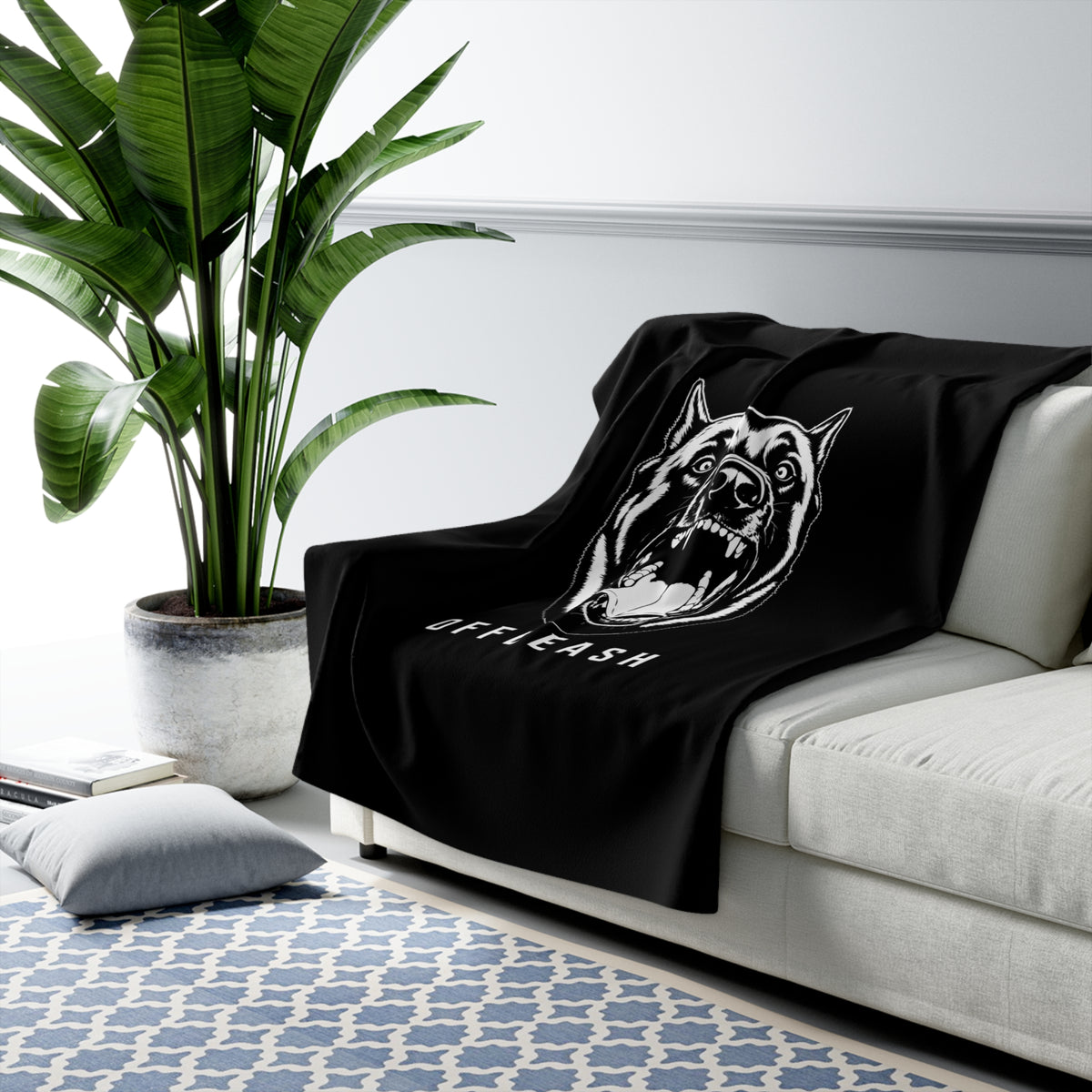 OFFLEASH Black Sherpa Blanket