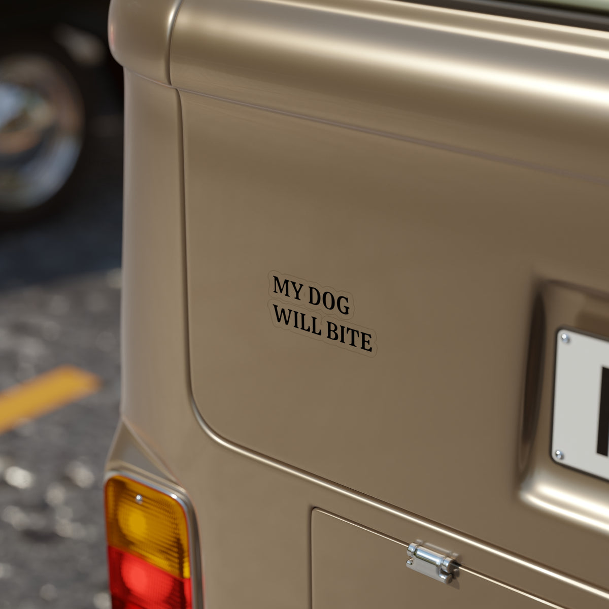 OFFLEASH  “MY DOG WILL BITE” Sticker