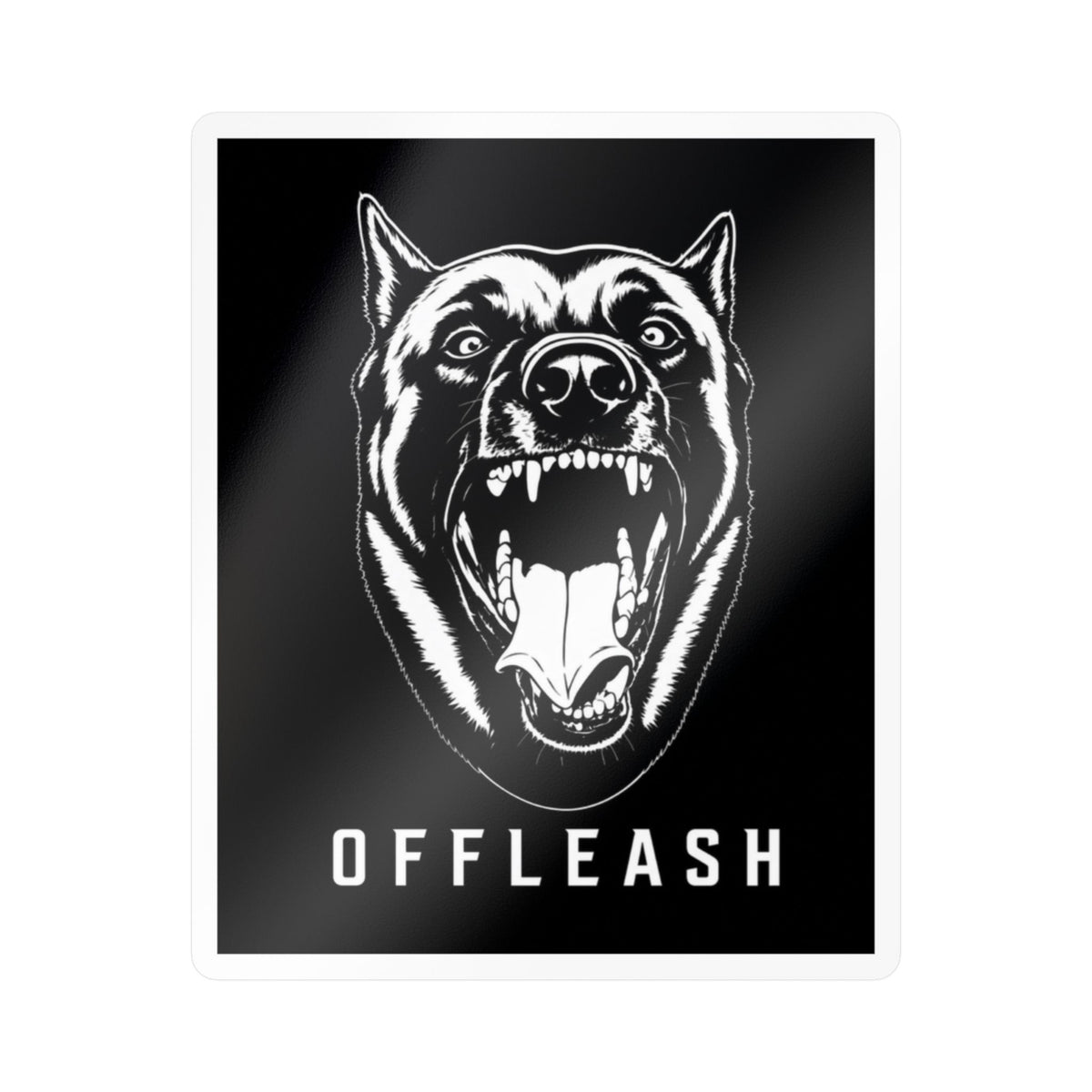 OFFLEASH Official Logo Sticker 3"x4"