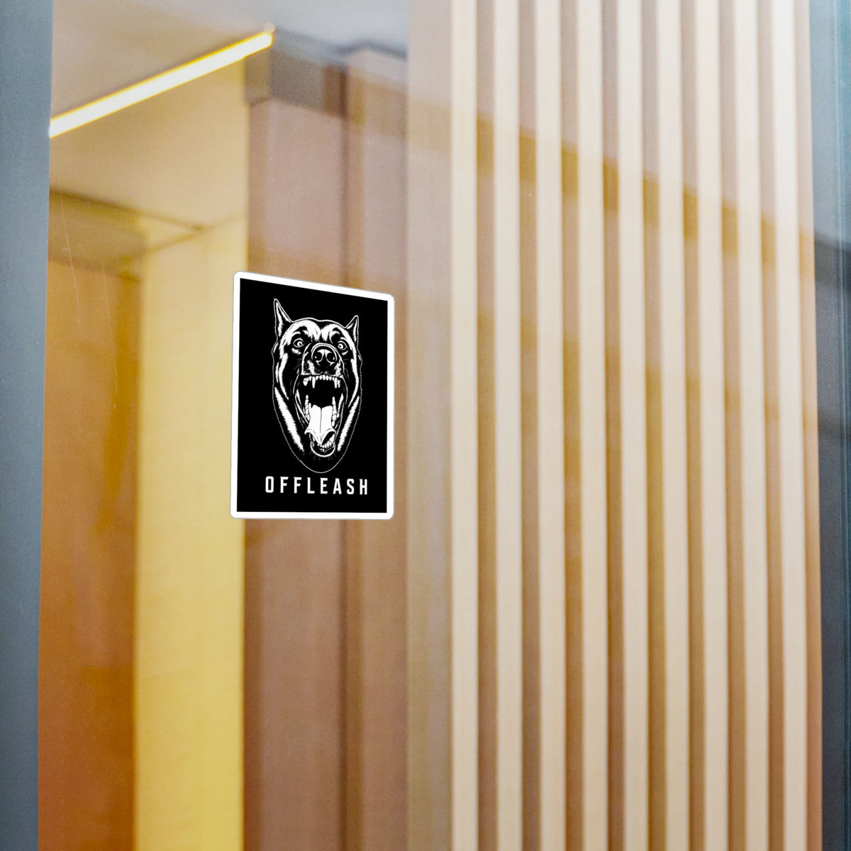 OFFLEASH Official Logo Sticker 3"x4"