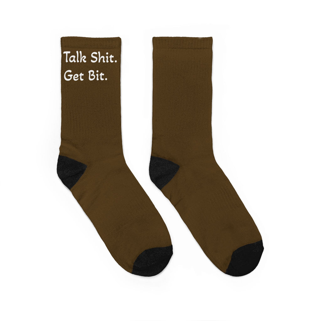 OFFLEASH Brown Crew Socks